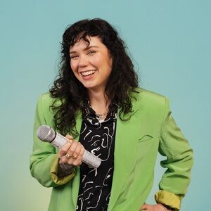 August Silk Vintage Oversized Green Blazer Size 6 100% Silk